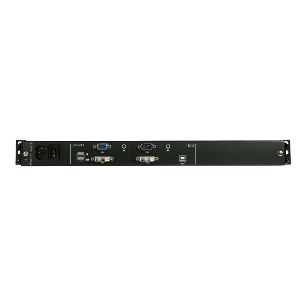 Produktbild för StarTech.com 17-tums HD-rackmonterad KVM-konsol - Dual Rail - KVM-konsol - Full HD (1080p) - 17.3"