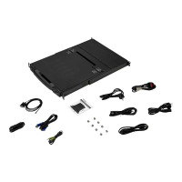 Produktbild för StarTech.com 17-tums HD-rackmonterad KVM-konsol - Dual Rail - KVM-konsol - Full HD (1080p) - 17.3"