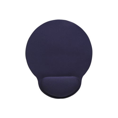 Manhattan Manhattan Wrist Gel Support Pad and Mouse Mat, Blue, 241 x 203 x 40 mm, non slip base, Lifetime Warranty, Card Retail Packaging - mustablett med handledskudde