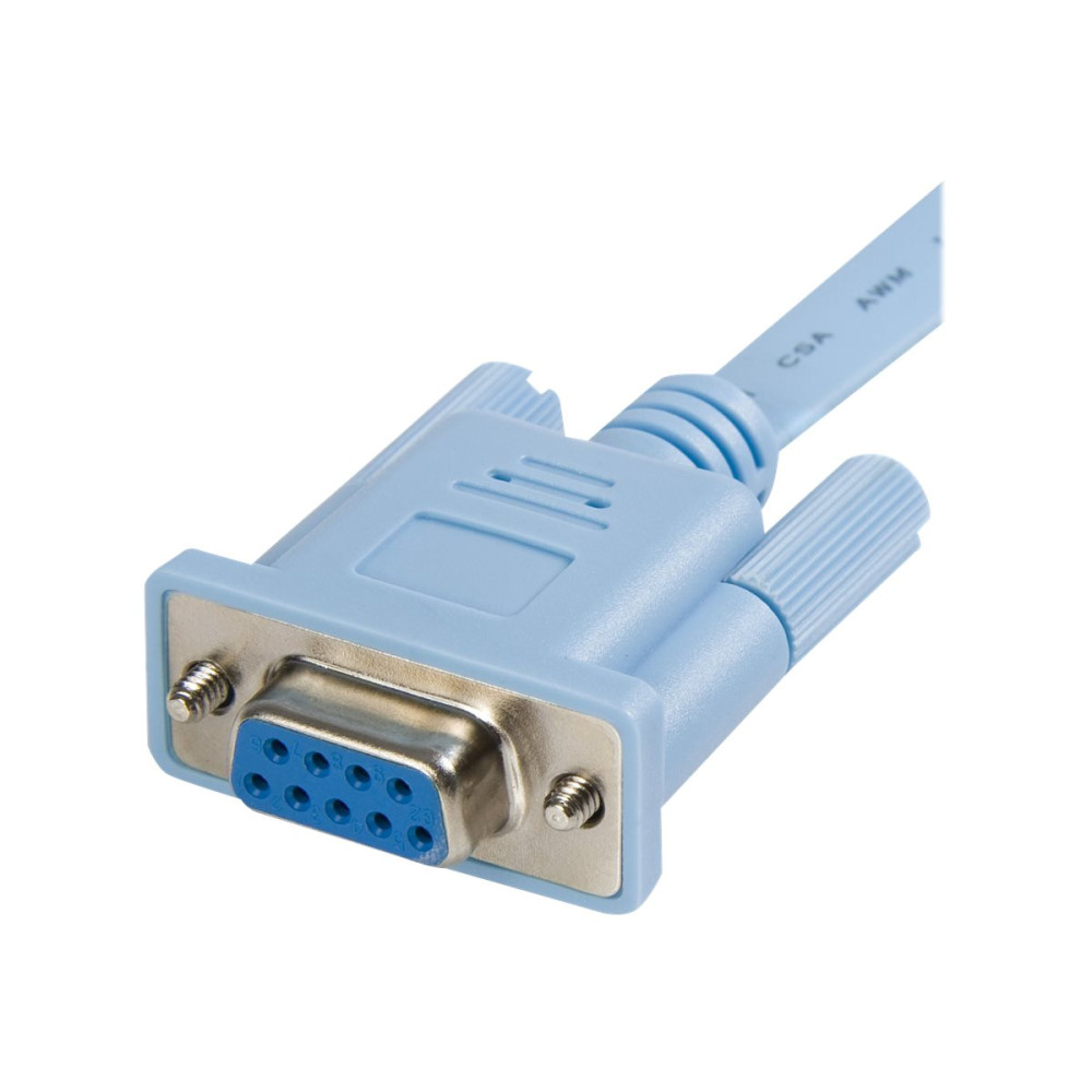Produktbild för StarTech.com RJ45 till DB9 Cisco konsolhanteringsrouterkabel, 1,8 m - M/F - seriell kabel - RJ-45 till DB-9 - 1.8 m