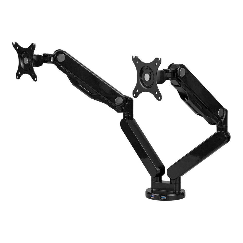 Produktbild för Fellowes Platinum Series Dual Monitor Arm monteringssats - justerbar arm - för 2 monitorer - svart