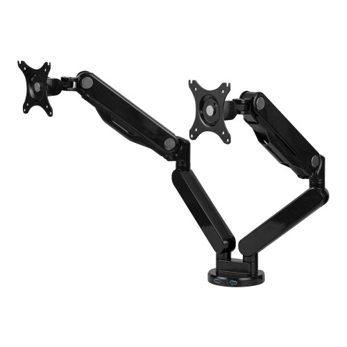 FELLOWES Fellowes Platinum Series Dual Monitor Arm monteringssats - justerbar arm - för 2 monitorer - svart