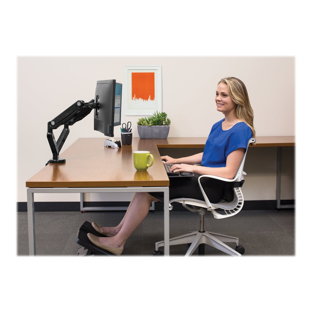 Produktbild för Fellowes Platinum Series Dual Monitor Arm monteringssats - justerbar arm - för 2 monitorer - svart