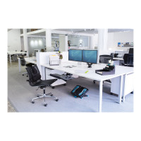 Produktbild för Fellowes Platinum Series Dual Monitor Arm monteringssats - justerbar arm - för 2 monitorer - svart