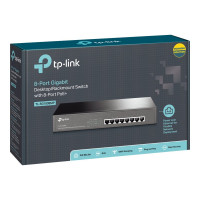 Produktbild för TP-Link TL-SG1008MP - switch - 8 portar - ohanterad - rackmonterbar