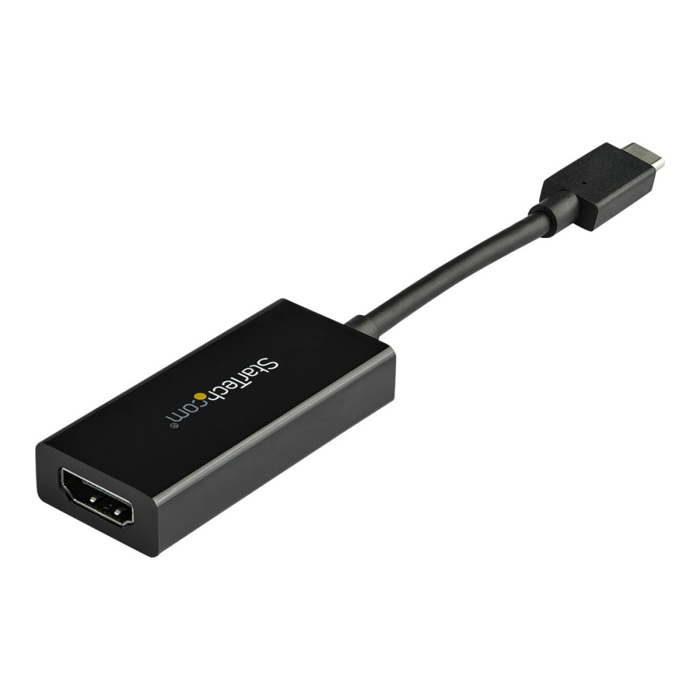 Produktbild för StarTech.com USB 3.1 Type C to HDMI Adapter with HDR - 4K 60Hz - TB3 Compatible - Windows & Mac Compatible Black USB C to HDMI Monitor Converter (CDP2HD4K60H) - extern videoadapter - MegaChips MCDP2900 - svart