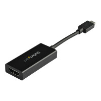 Produktbild för StarTech.com USB 3.1 Type C to HDMI Adapter with HDR - 4K 60Hz - TB3 Compatible - Windows & Mac Compatible Black USB C to HDMI Monitor Converter (CDP2HD4K60H) - extern videoadapter - MegaChips MCDP2900 - svart
