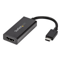 Produktbild för StarTech.com USB 3.1 Type C to HDMI Adapter with HDR - 4K 60Hz - TB3 Compatible - Windows & Mac Compatible Black USB C to HDMI Monitor Converter (CDP2HD4K60H) - extern videoadapter - MegaChips MCDP2900 - svart