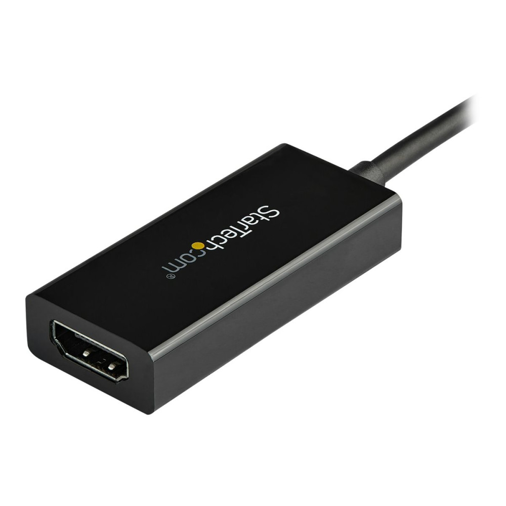 Produktbild för StarTech.com USB 3.1 Type C to HDMI Adapter with HDR - 4K 60Hz - TB3 Compatible - Windows & Mac Compatible Black USB C to HDMI Monitor Converter (CDP2HD4K60H) - extern videoadapter - MegaChips MCDP2900 - svart