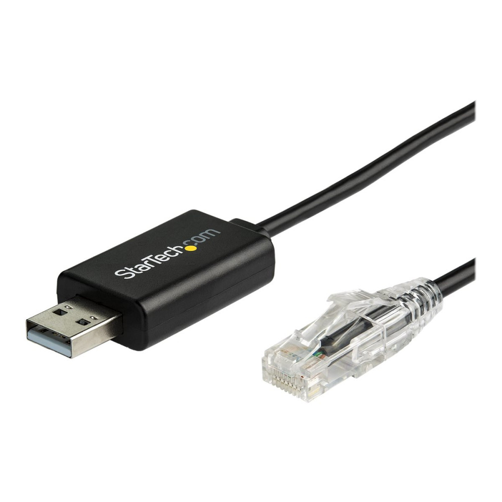 Produktbild för StarTech.com 1,8 m Cisco USB-konsolkabel - USB till RJ45 - seriell kabel - 1.8 m - svart