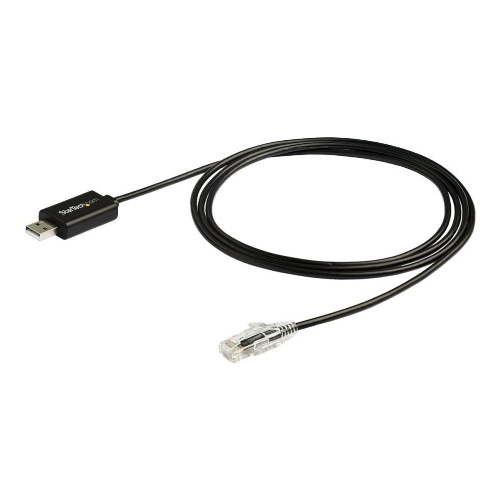 Produktbild för StarTech.com 1,8 m Cisco USB-konsolkabel - USB till RJ45 - seriell kabel - 1.8 m - svart