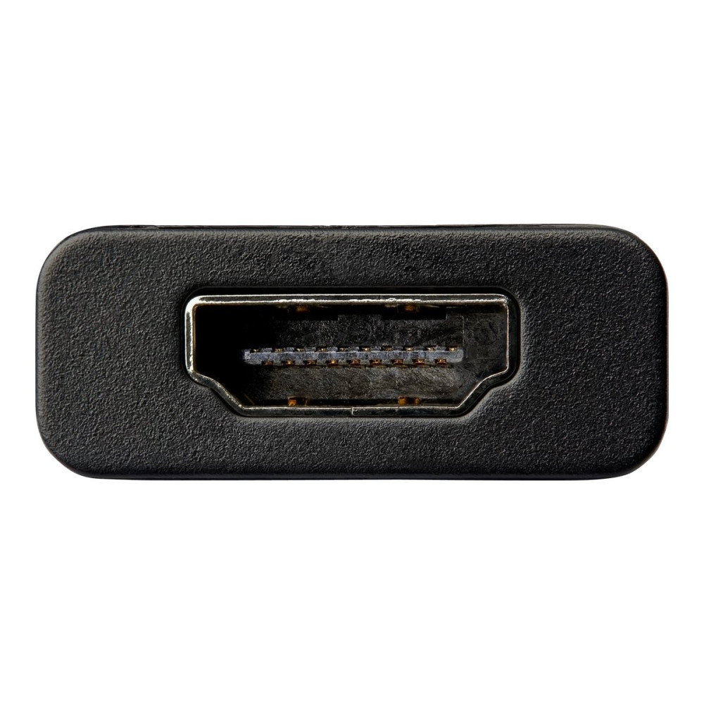 Produktbild för StarTech.com DisplayPort till HDMI-adapter - 4K 60 Hz HDR10 Aktiv DisplayPort 1.4 till HDMI 2.0b videokonverterare - 4K DP till HDMI-adapterdongel för monitor/skärm/TV - DP-kontakt med låsning - videokort - DisplayPort / HDMI - 25.16 cm