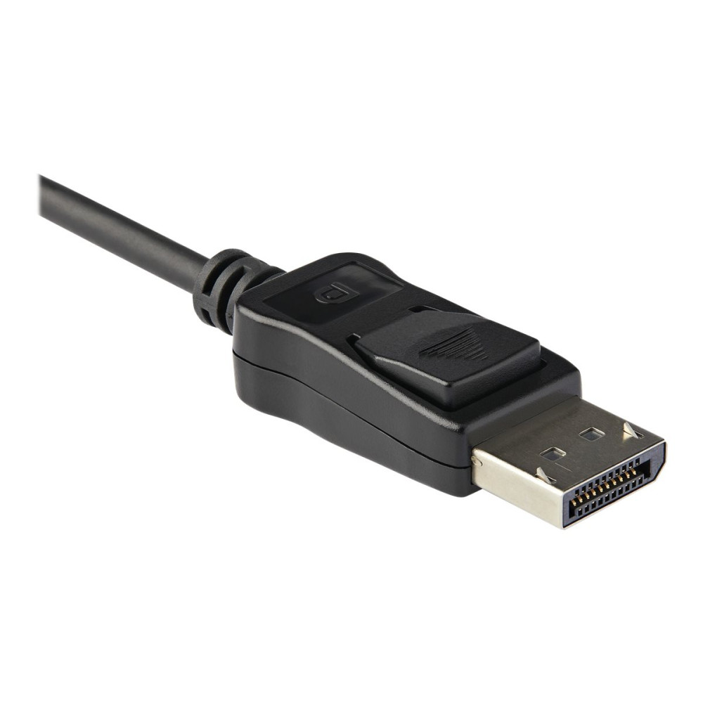 Produktbild för StarTech.com DisplayPort till HDMI-adapter - 4K 60 Hz HDR10 Aktiv DisplayPort 1.4 till HDMI 2.0b videokonverterare - 4K DP till HDMI-adapterdongel för monitor/skärm/TV - DP-kontakt med låsning - videokort - DisplayPort / HDMI - 25.16 cm