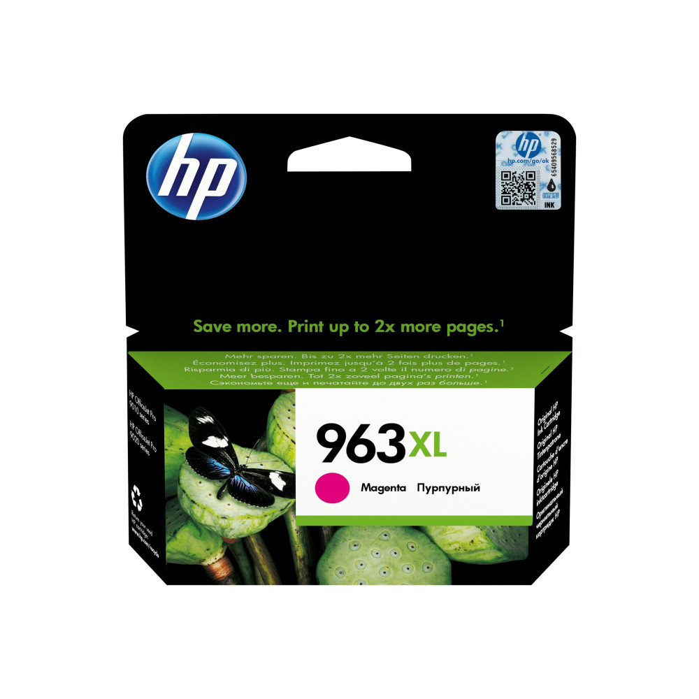 Produktbild för HP 963XL - Lång livslängd - magenta - original - bläckpatron