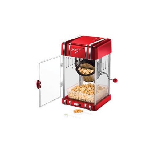 UNOLD AG UNOLD 48535 Retro - popcornmaskin - red metallic/transparent