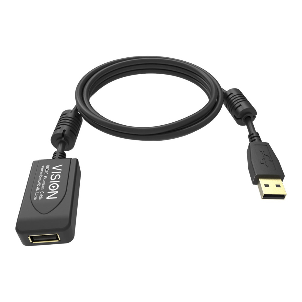 Produktbild för Vision Professional - USB-förlängningskabel - USB till USB - 5 m