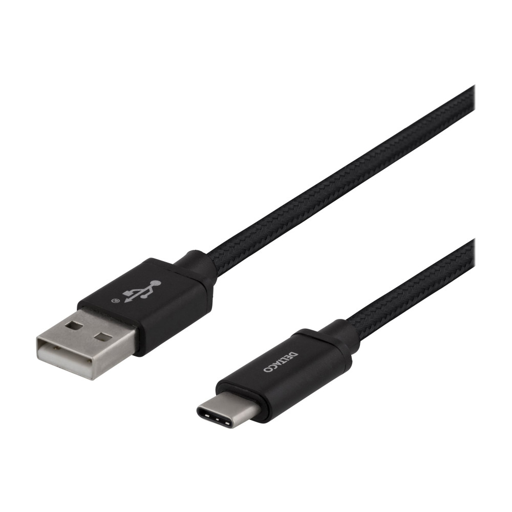 Produktbild för DELTACO USBC-1132M - USB typ C-kabel - USB till USB-C - 1 m