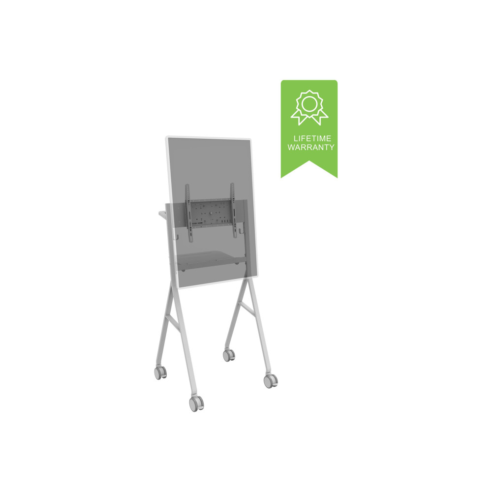 Produktbild för Vision VFM-F10 vagn - för platt panel - offwhite