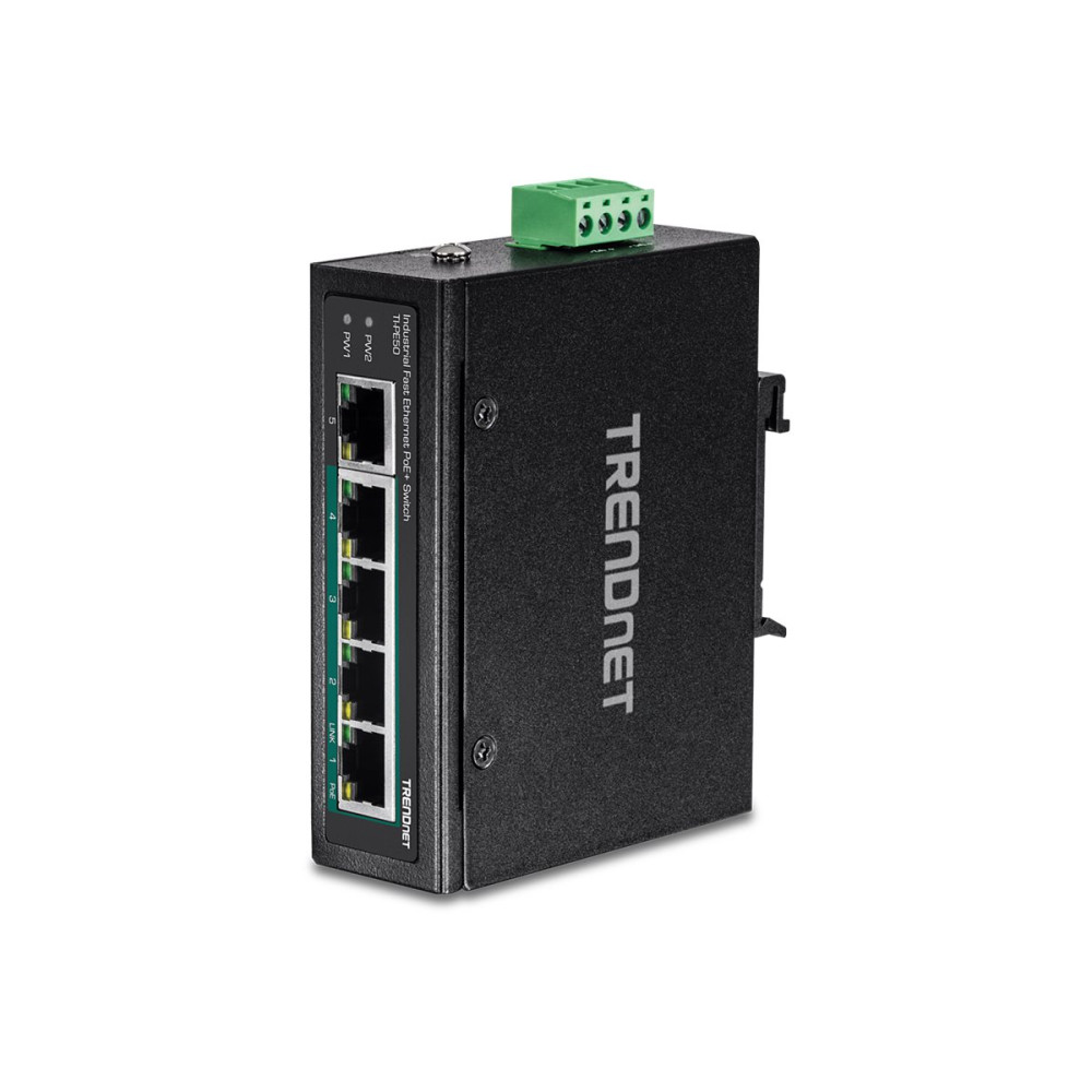 Produktbild för TRENDnet TI-PE50 - switch - 5 portar - ohanterad - TAA-kompatibel