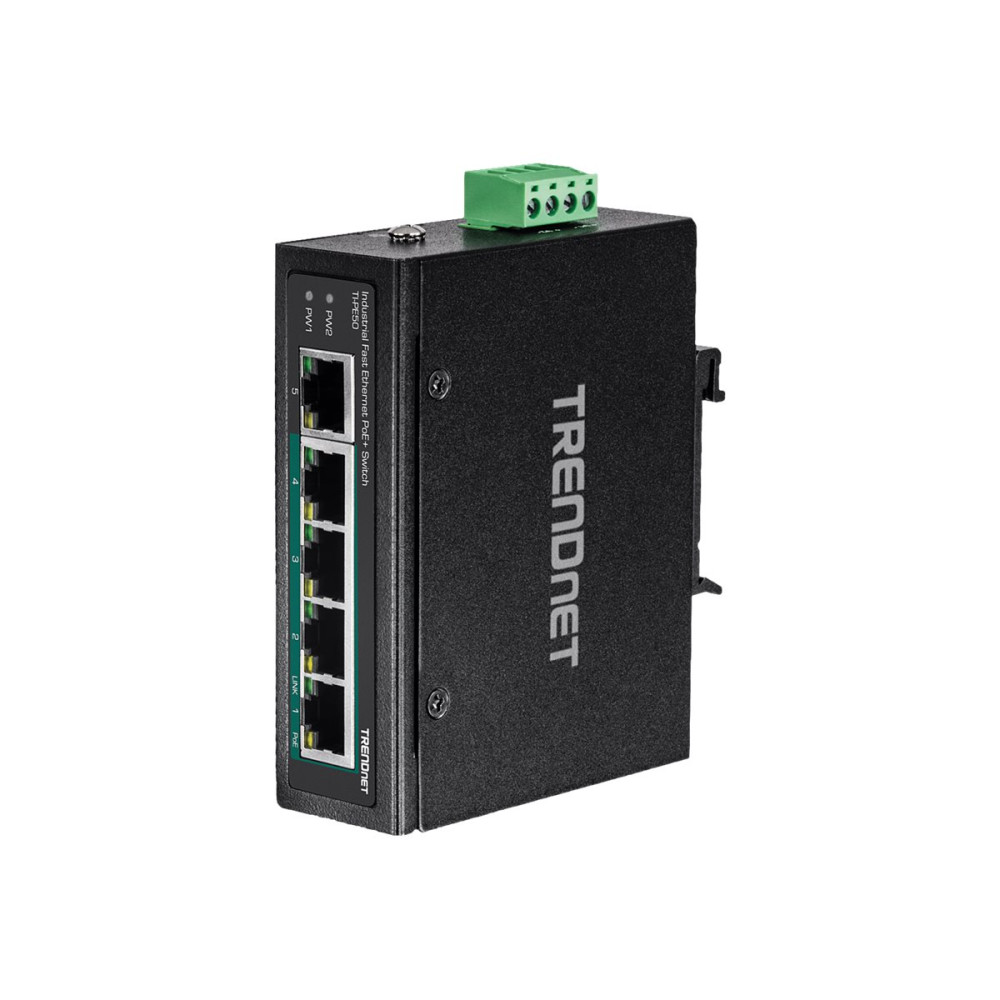 Produktbild för TRENDnet TI-PE50 - switch - 5 portar - ohanterad - TAA-kompatibel