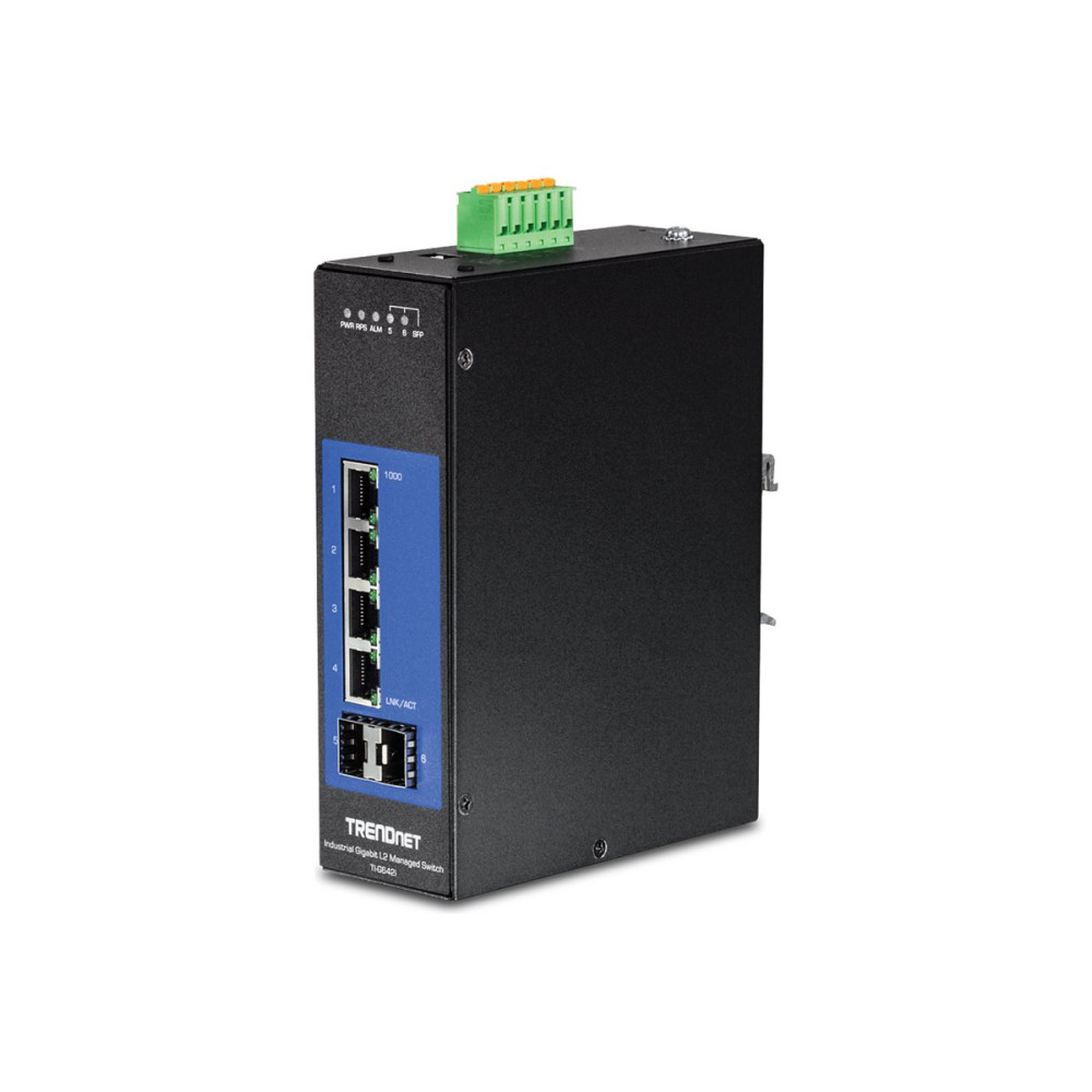 Produktbild för TRENDnet TI-G642I - switch - 6 portar - Administrerad - TAA-kompatibel