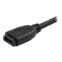 Produktbild för StarTech.com 6in High Speed HDMI Port Saver Cable with 4K 60Hz - Short HDMI 2.0 Male to Female Adapter Cable - Port Extender (HD2MF6INL) - HDMI-förlängningskabel - 15.2 cm