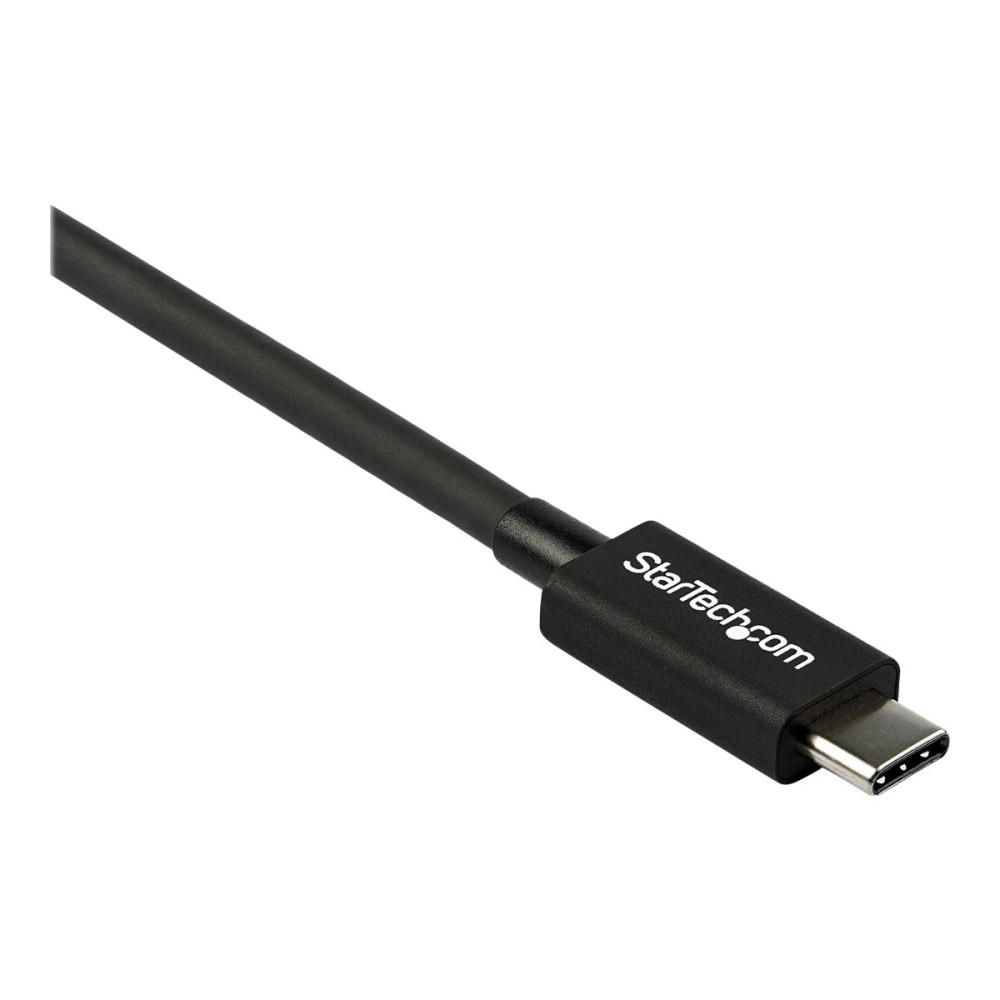 Produktbild för StarTech 2.6ft (80cm) Thunderbolt 3 Cable, 40Gbps, 100W PD, 4K/5K Video, Thunderbolt-Certified, Compatible w/ TB4/USB 3.2/DisplayPort - Thunderbolt-kabel - USB-C till USB-C - 80 cm