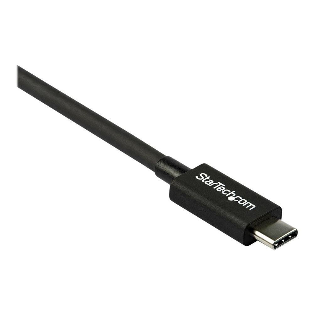 Produktbild för StarTech 2.6ft (80cm) Thunderbolt 3 Cable, 40Gbps, 100W PD, 4K/5K Video, Thunderbolt-Certified, Compatible w/ TB4/USB 3.2/DisplayPort - Thunderbolt-kabel - USB-C till USB-C - 80 cm
