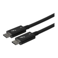 Produktbild för StarTech 2.6ft (80cm) Thunderbolt 3 Cable, 40Gbps, 100W PD, 4K/5K Video, Thunderbolt-Certified, Compatible w/ TB4/USB 3.2/DisplayPort - Thunderbolt-kabel - USB-C till USB-C - 80 cm