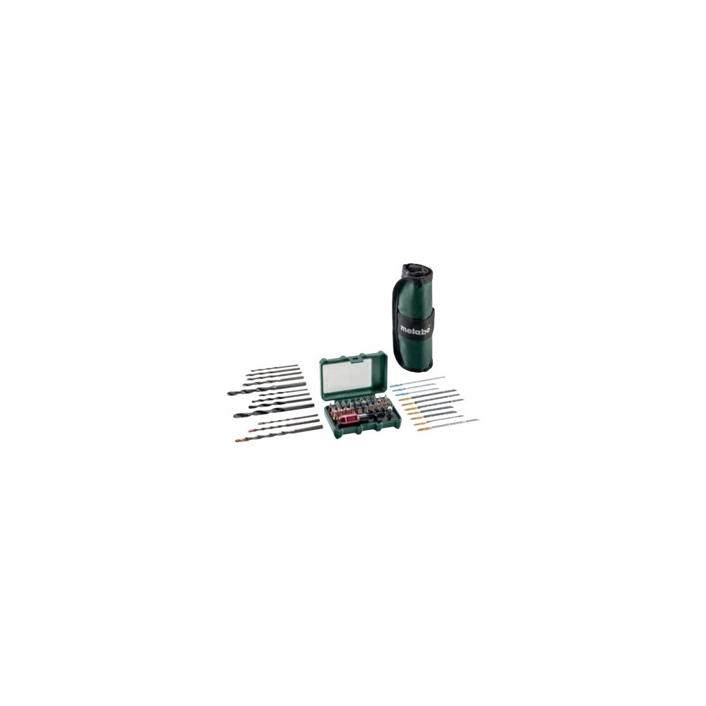 Produktbild för Metabo jig saw blade, screwdriver and drill bit set - 55 delar