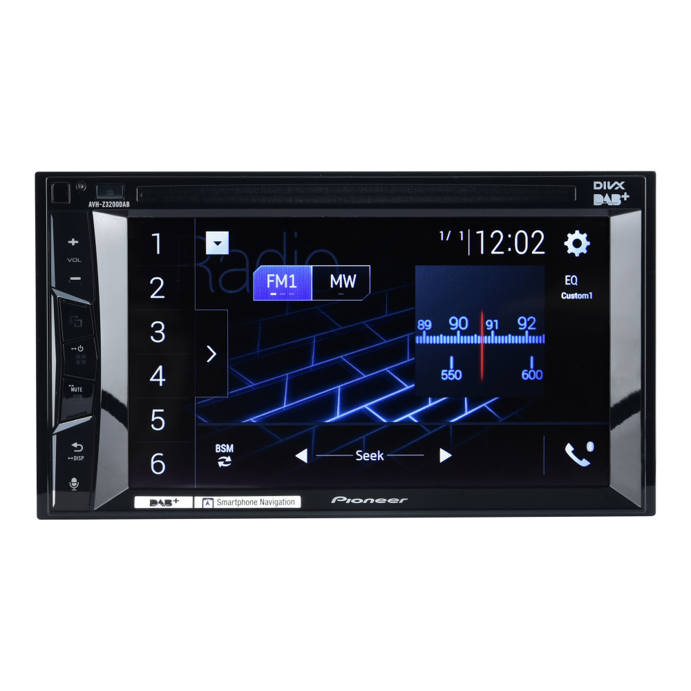 Produktbild för Pioneer AVH-Z3200DAB - DVD-mottagare - display 6.2" - inbyggd enhet - Dubbel-DIN