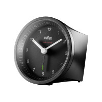 Produktbild för Braun BC07 - väckarklocka - rund - kvarts - skrivbord - svart