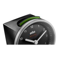 Produktbild för Braun BC07 - väckarklocka - rund - kvarts - skrivbord - svart