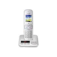 Produktbild för Panasonic KX-TGH720G - trådlös telefon - svarssysten med nummerpresentation/samtal väntar - 3-riktad samtalsförmåg