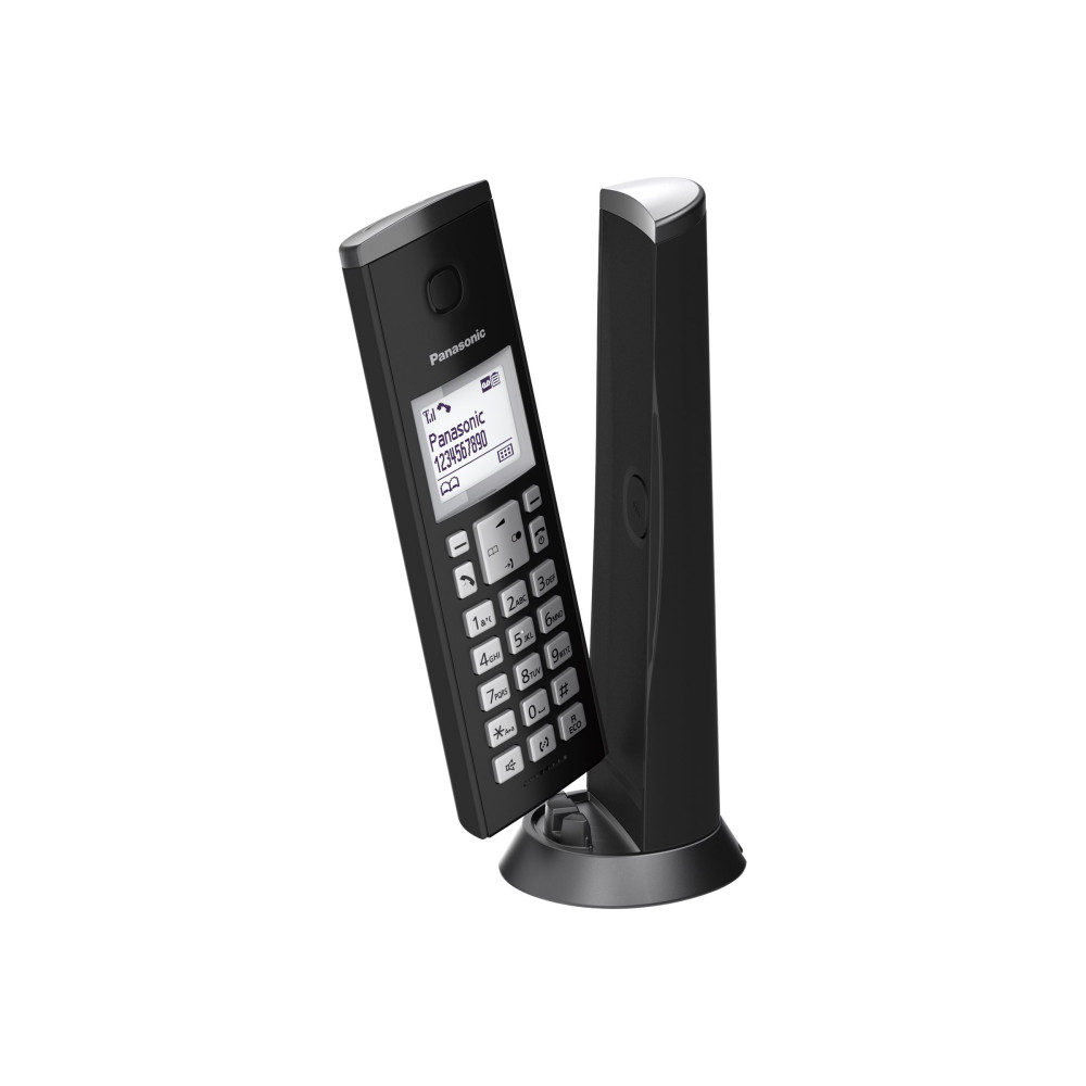 Produktbild för Panasonic KX-TGK220 - trådlös telefon - svarssysten med nummerpresentation - 3-riktad samtalsförmåg