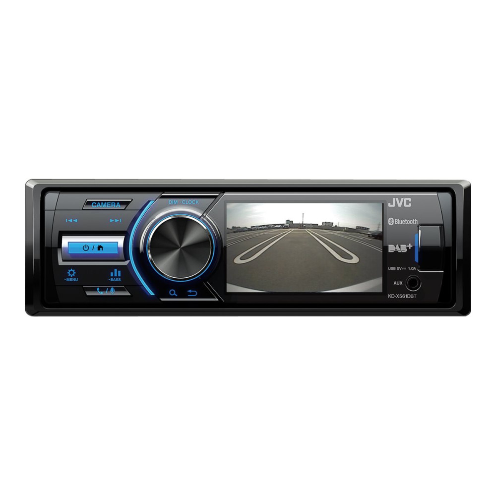 Produktbild för JVC KD-X561DBT - digital mottagare - display 3" - inbyggd enhet - Enkel-DIN