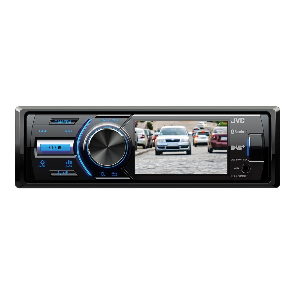 Produktbild för JVC KD-X561DBT - digital mottagare - display 3" - inbyggd enhet - Enkel-DIN