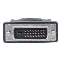 Produktbild för Manhattan HDMI to DVI-D 24+1 Cable, 1.8m, Male to Male, Black, Dual Link, Compatible with DVD-D, Lifetime Warranty, Polybag - adapterkabel - HDMI / DVI - 1.8 m