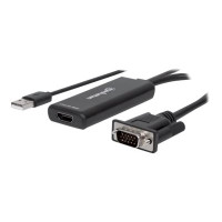Produktbild för Manhattan VGA and USB-A to HDMI Converter, Analog VGA Video and USB Audio to Digital HDMI Signal, 1920x1080, 1080p@60Hz, 24-bit colour, 1.65 Gbps / 165 MHz, Three Year Warranty, Blister - adapterkabel - HDMI / VGA / USB - 1 m