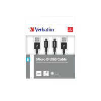 Produktbild för Verbatim Sync and Charge - USB-kabel - USB till mikro-USB typ B - 1 m