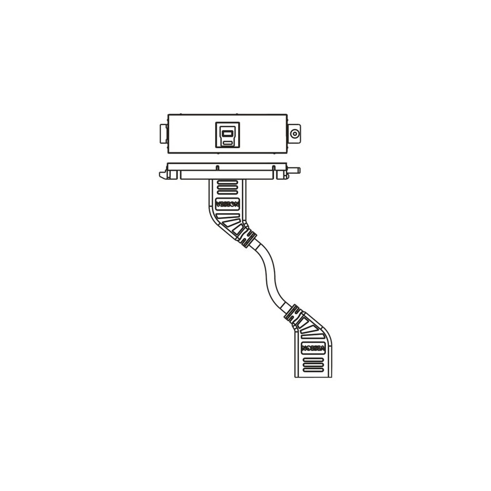 Produktbild för VISION TechConnect 3 USB-b module - modulkontaktplatta med insnäppsfästen