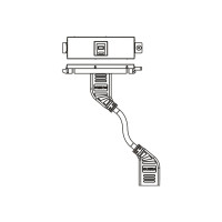 Produktbild för VISION TechConnect 3 USB-b module - modulkontaktplatta med insnäppsfästen