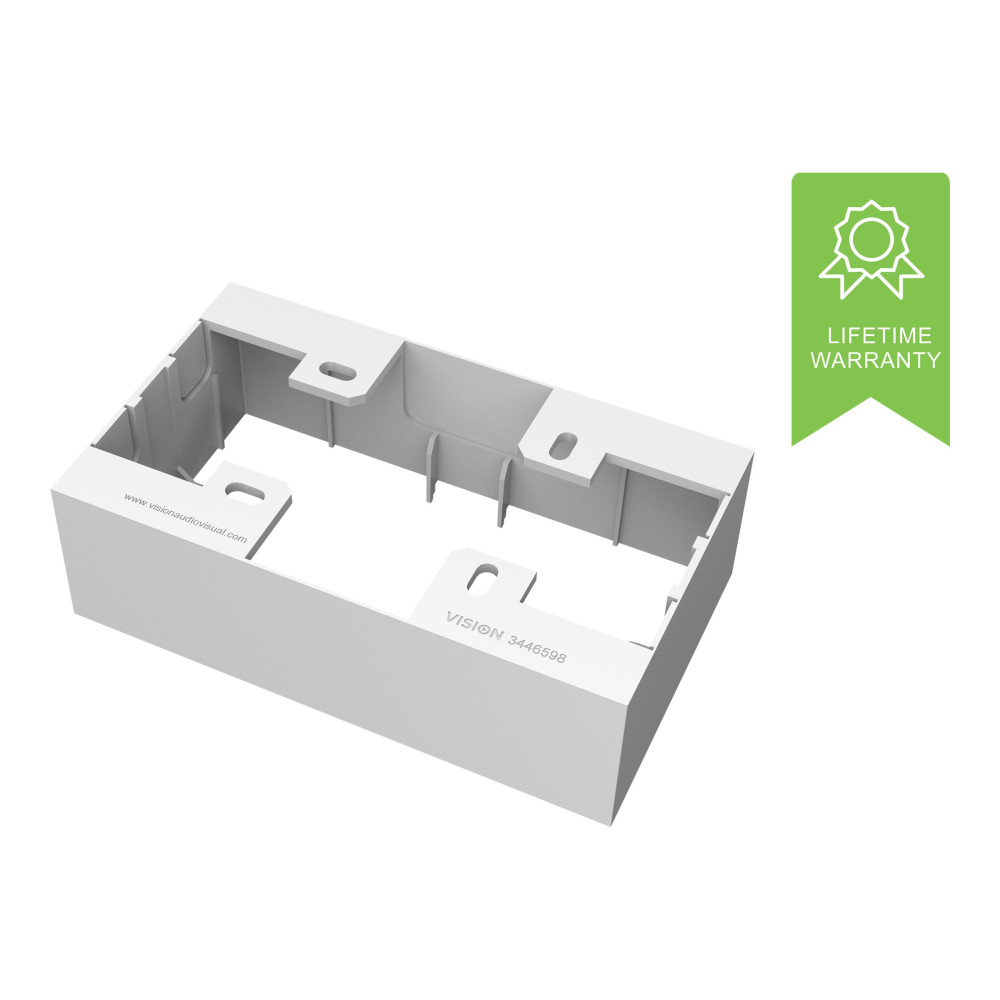 Produktbild för VISION TechConnect 3 2-Gang UK Backbox - bakstycke