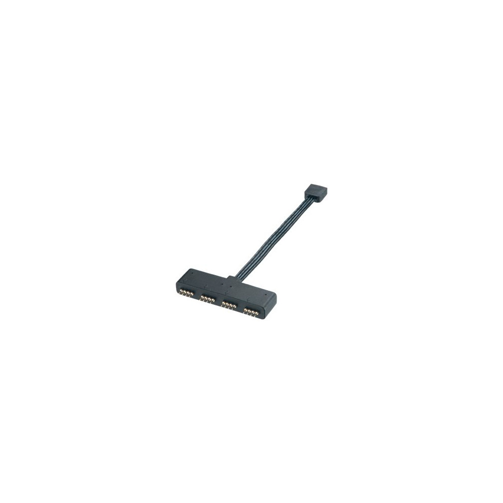 Produktbild för Akasa - RGB LED-delare - 4 pin intern effekt till 4 pin intern effekt - 10 cm