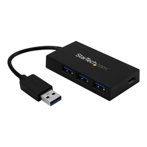 StarTech.com Startech USB-hubb med 4 portar - USB 3.0 - USB-A till 3x USB-A och 1x USB-C - hubb - 4 portar