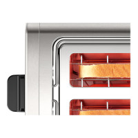 Produktbild för Bosch DesignLine TAT5P420 - brödrost - rostfritt stål/svart