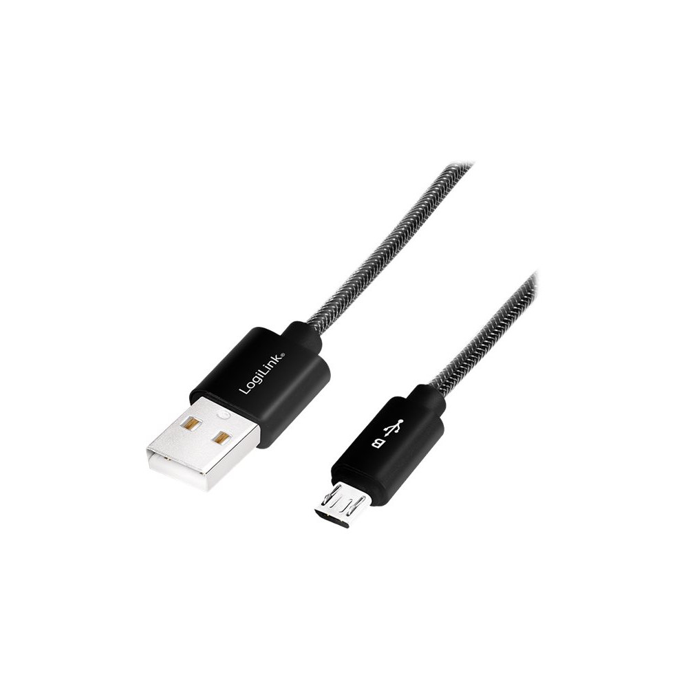Produktbild för LogiLink - USB-kabel - USB till Micro-USB Type B - 1 m