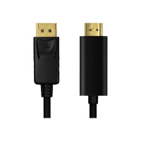 Produktbild för LogiLink adapterkabel - DisplayPort / HDMI - 1 m