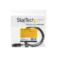 Produktbild för StarTech.com USB C till DisplayPort 1.4-kabel på 1,8 m ‒ videoadapterkonverterare USB Type-C till DP 1.4 Alt-läge för 4K/5K/8K ‒ HBR3/HDR/DSC ‒ DP-skärmkabel för 8K vid 60 Hz för USB-C/Thunderbolt 3 - extern videoadapter - svart