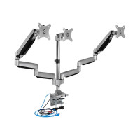 Produktbild för ICY BOX IB-MS505-TI monteringssats - för 3 monitorer - svart, silver